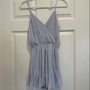Ice Blue Sleeveless Romper - Size Small Worn Once